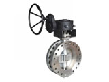 Double flanges triple offsets  butterfly valve